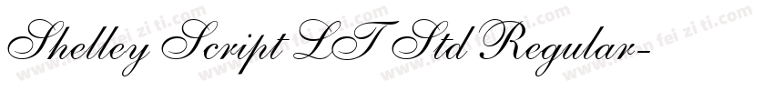 Shelley Script LT Std Regular字体转换